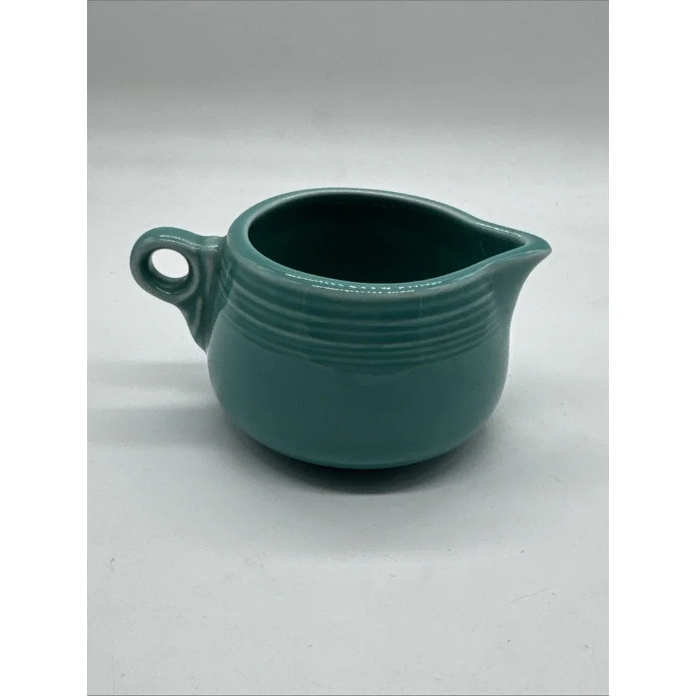 Homer Laughlin Company Stoneware Child's Creamer – Fiesta-ware –U.S.A –Turquoise